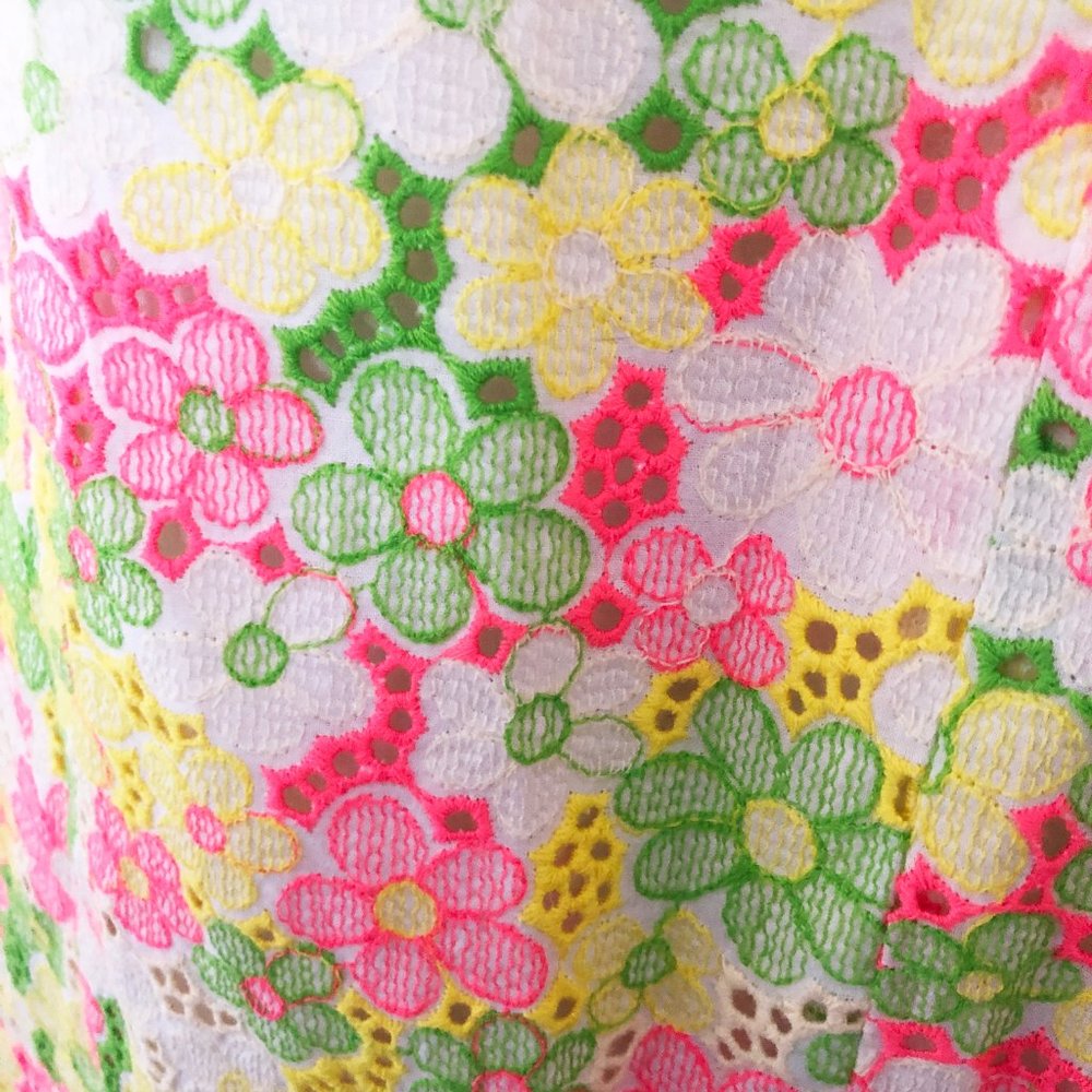 Lilly Pulitzer Percy Dress Multi Sunbonnet Lace - Picture 4 of 5